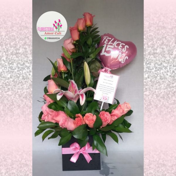 Arreglo floral 15 años