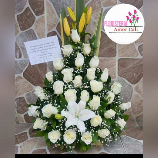 arreglo floral condolencia
