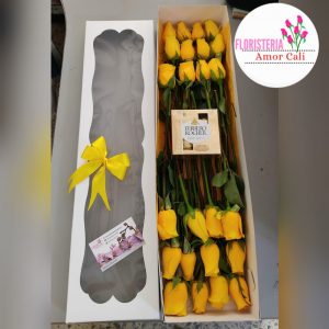 caja de rosas