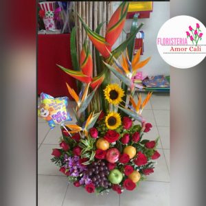 tropicales con frutas-floristería cali