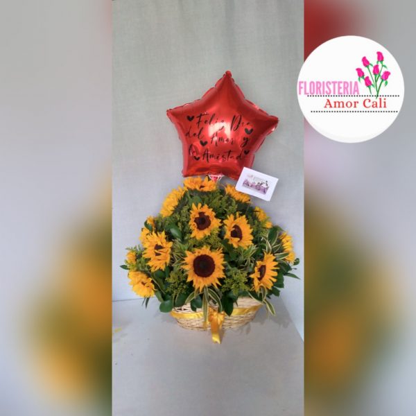 arreglo de girasoles