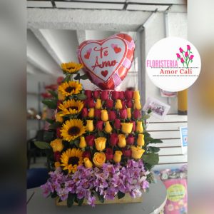 arreglo floral colorido