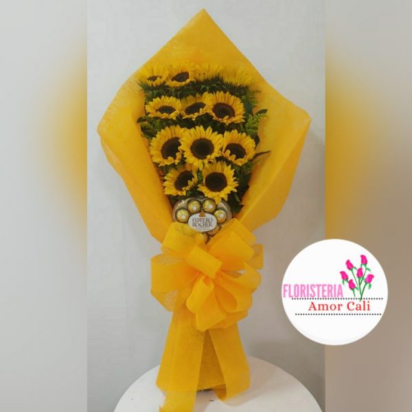 bouquet de girasoles