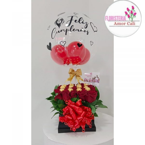 rosas y chocolates