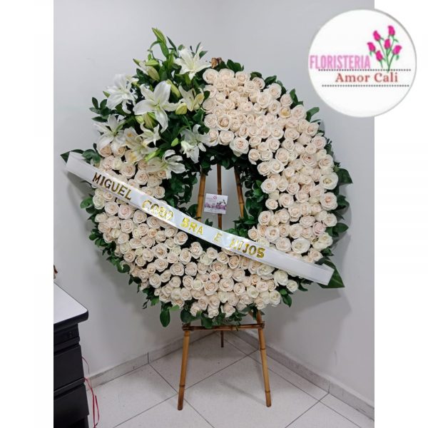 pedestal funebre blanco