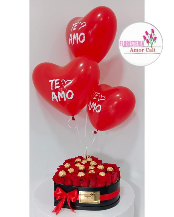 corazón y globos