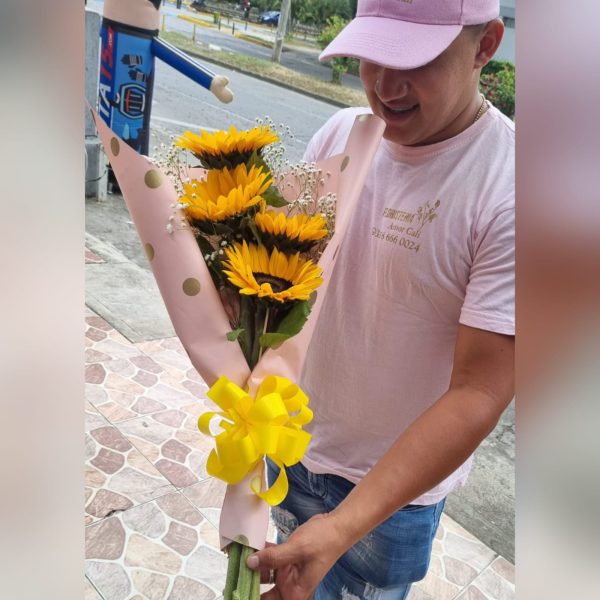 buquet de girasoles
